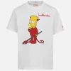 Baumwoll-T-Shirt für Jungen mit Bart-Aufdruck und Stickerei | DIE SIMPSON-SONDERAUSGABE