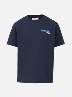 Baumwoll-T-Shirt für Jungen mit „Mykonos Addicted Postcard“-Aufdruck
