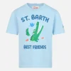 Baumwoll-T-Shirt für Jungen mit Kroko-Print „Beste Freunde“ von St. Barth