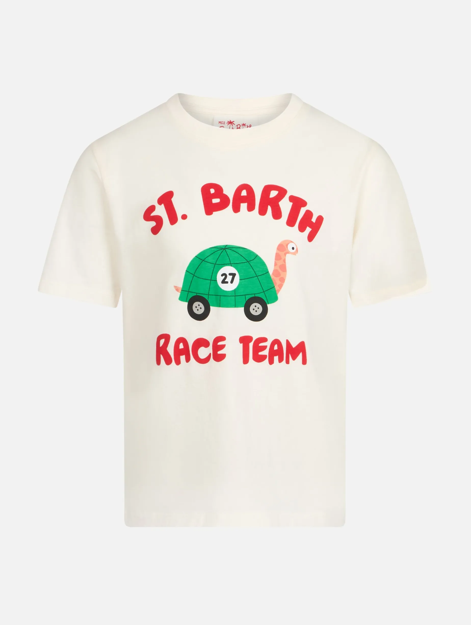 Baumwoll-T-Shirt für Jungen mit Aufdruck des St. Barth-Rennteams