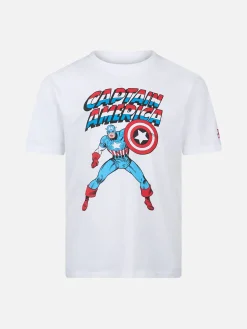 Baumwoll-T-Shirt für Jungen mit Captain America-Aufdruck | MARVEL-SONDERAUSGABE