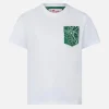 Baumwoll-T-Shirt für Jungen mit bedruckter Tasche