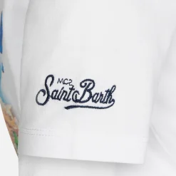 Baumwoll-T-Shirt für Jungen mit St. Tropez Vespa-Aufdruck | VESPA® SONDEREDITION