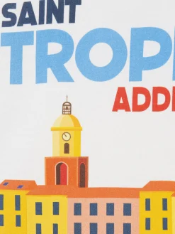 Baumwoll-T-Shirt für Jungen mit „Saint Tropez Addicted Postcard“-Aufdruck