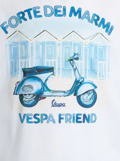 Baumwoll-T-Shirt für Jungen mit Vespa Forte dei Marmi Friends-Aufdruck | VESPA SPECIAL EDITION