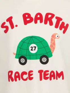 Baumwoll-T-Shirt für Jungen mit Aufdruck des St. Barth-Rennteams