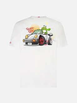 Baumwoll-T-Shirt für Jungen mit Kryptopuppen-Krokodil-Print | CRYPTOPUPPET-SONDERAUSGABE