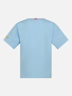 Baumwoll-T-Shirt für Jungen mit King of the Beach-Krabbenaufdruck