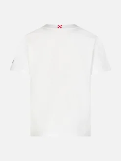 Baumwoll-T-Shirt für Jungen mit „Capri La dolce Vita“-Aufdruck auf der Vorderseite