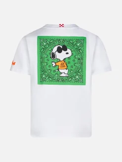 Baumwoll-T-Shirt für Jungen mit „I'm cool“-Stickerei vorne und Snoopy auf der Rückseite | PEANUTS™ SONDEREDITION