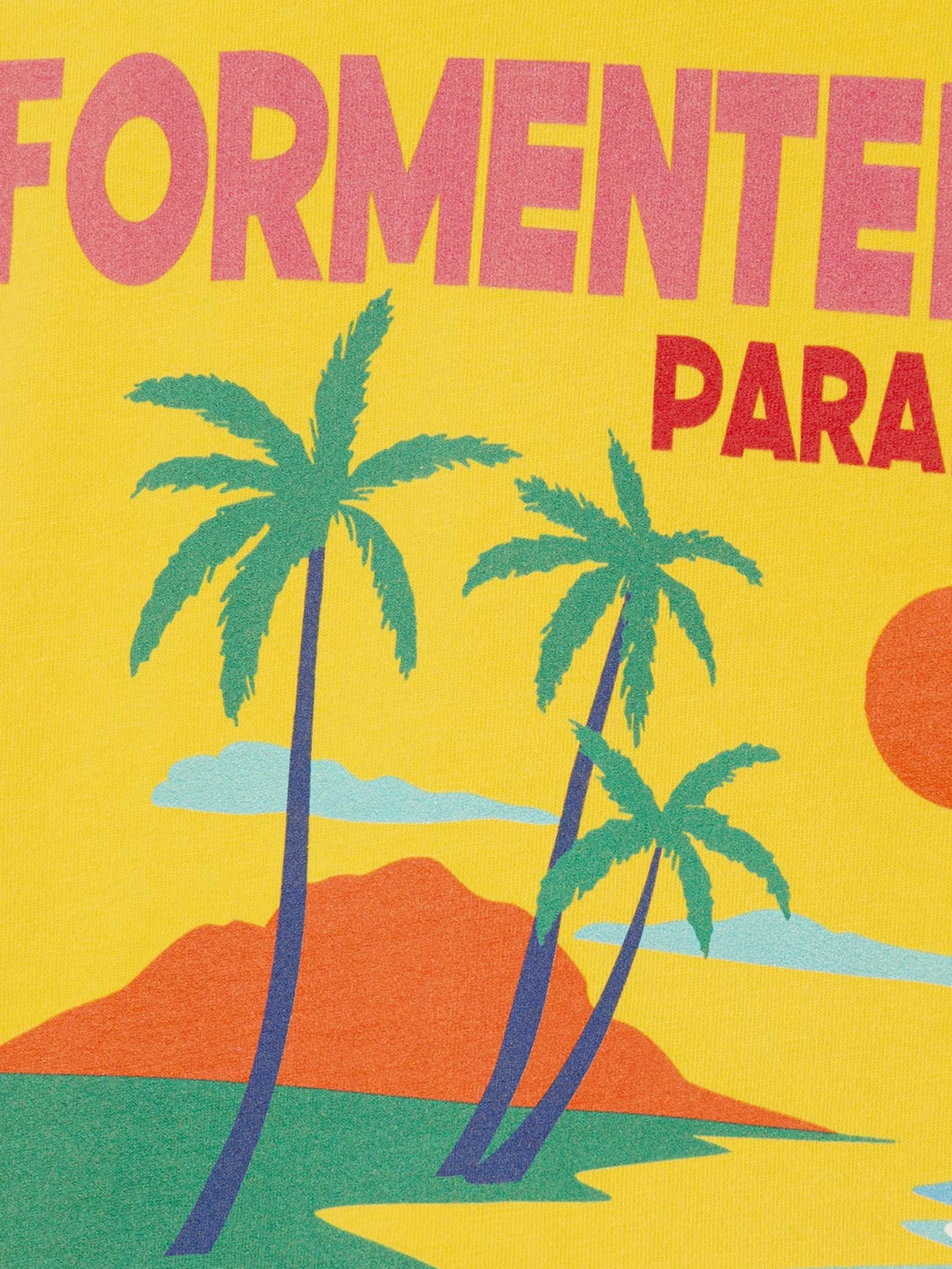 Baumwoll-T-Shirt für Jungen mit Formentera-Postkartendruck