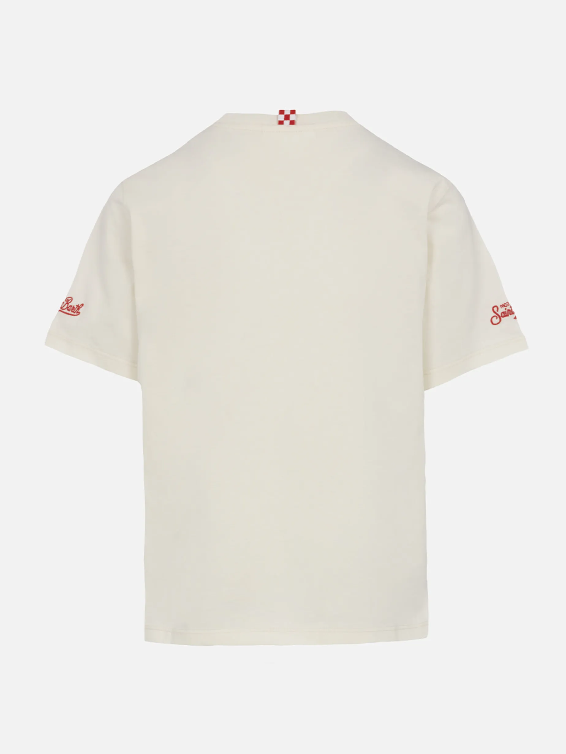 Baumwoll-T-Shirt für Jungen mit platziertem „Venice“-Aufdruck und Surfin USA-Stickerei