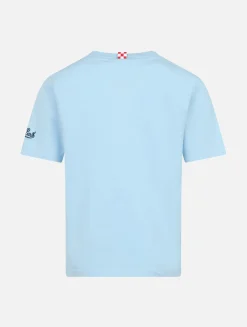 Baumwoll-T-Shirt für Jungen mit Kroko-Print „Beste Freunde“ von St. Barth