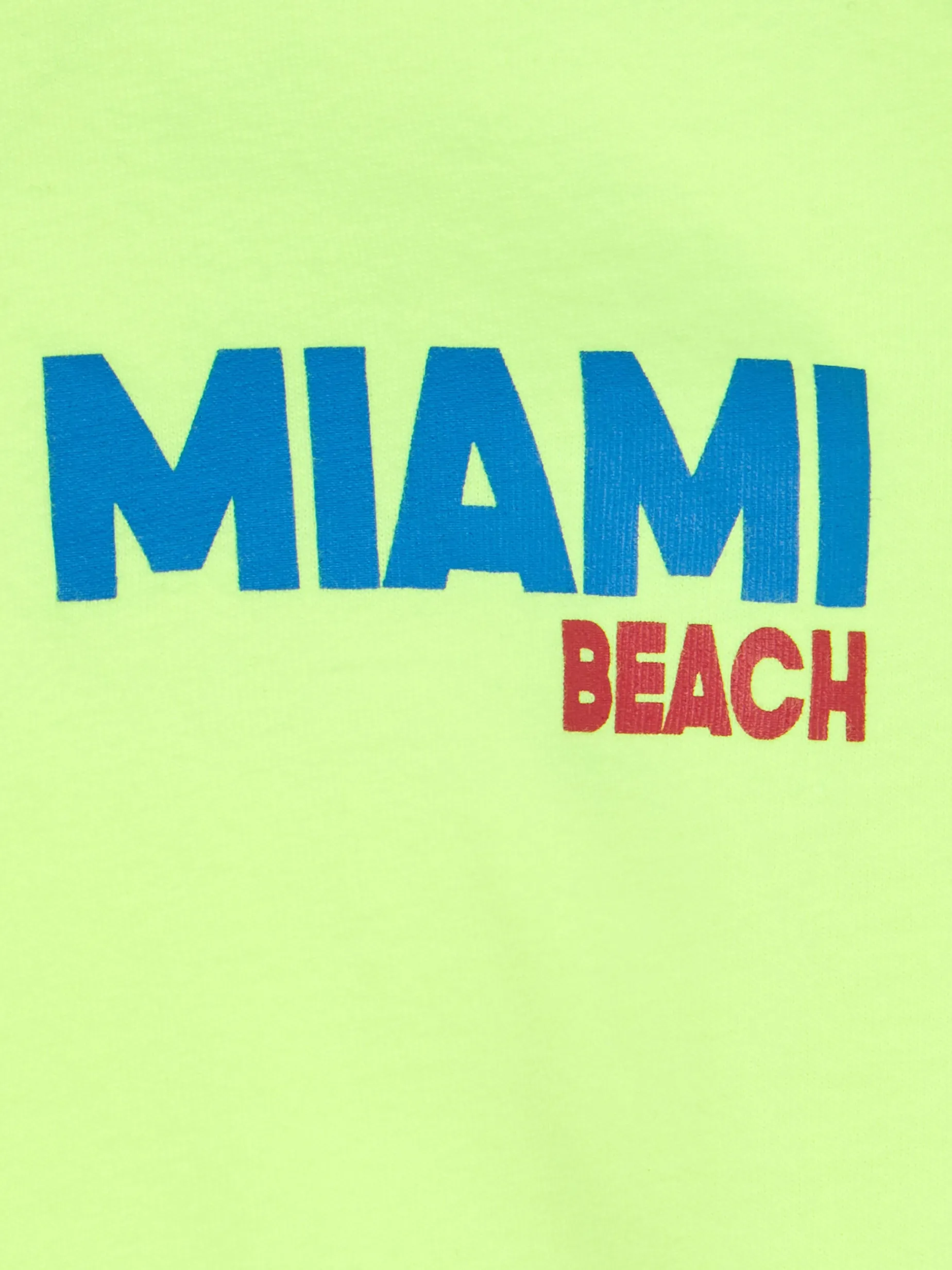 Baumwoll-T-Shirt für Jungen mit Miami Beach-Postkartendruck