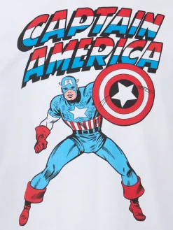 Baumwoll-T-Shirt für Jungen mit Captain America-Aufdruck | MARVEL-SONDERAUSGABE