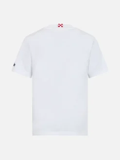 Baumwoll-T-Shirt für Jungen mit „King of the Beach“-Haifisch-Aufdruck