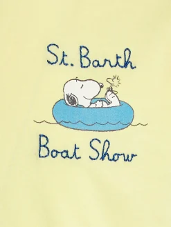 Baumwoll-T-Shirt für Jungen mit Snoopy-Aufdruck und St. Barth Boat Show-Stickerei | SNOOPY PEANUTS SONDEREDITION