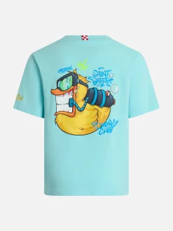 Baumwoll-T-Shirt für Jungen mit Kryptopuppen-Enten-Aufdruck | CRYPTOPUPPET-SONDERAUSGABE