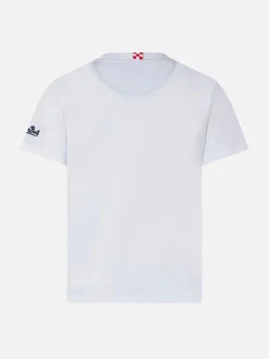 Baumwoll-T-Shirt für Jungen mit bedruckter Tasche