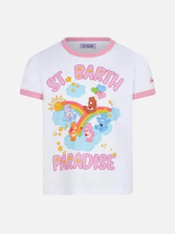 Baumwoll-T-Shirt für Mädchen mit St. Barth Paradise-Aufdruck