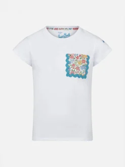 Baumwoll-T-Shirt für Mädchen mit Tasche