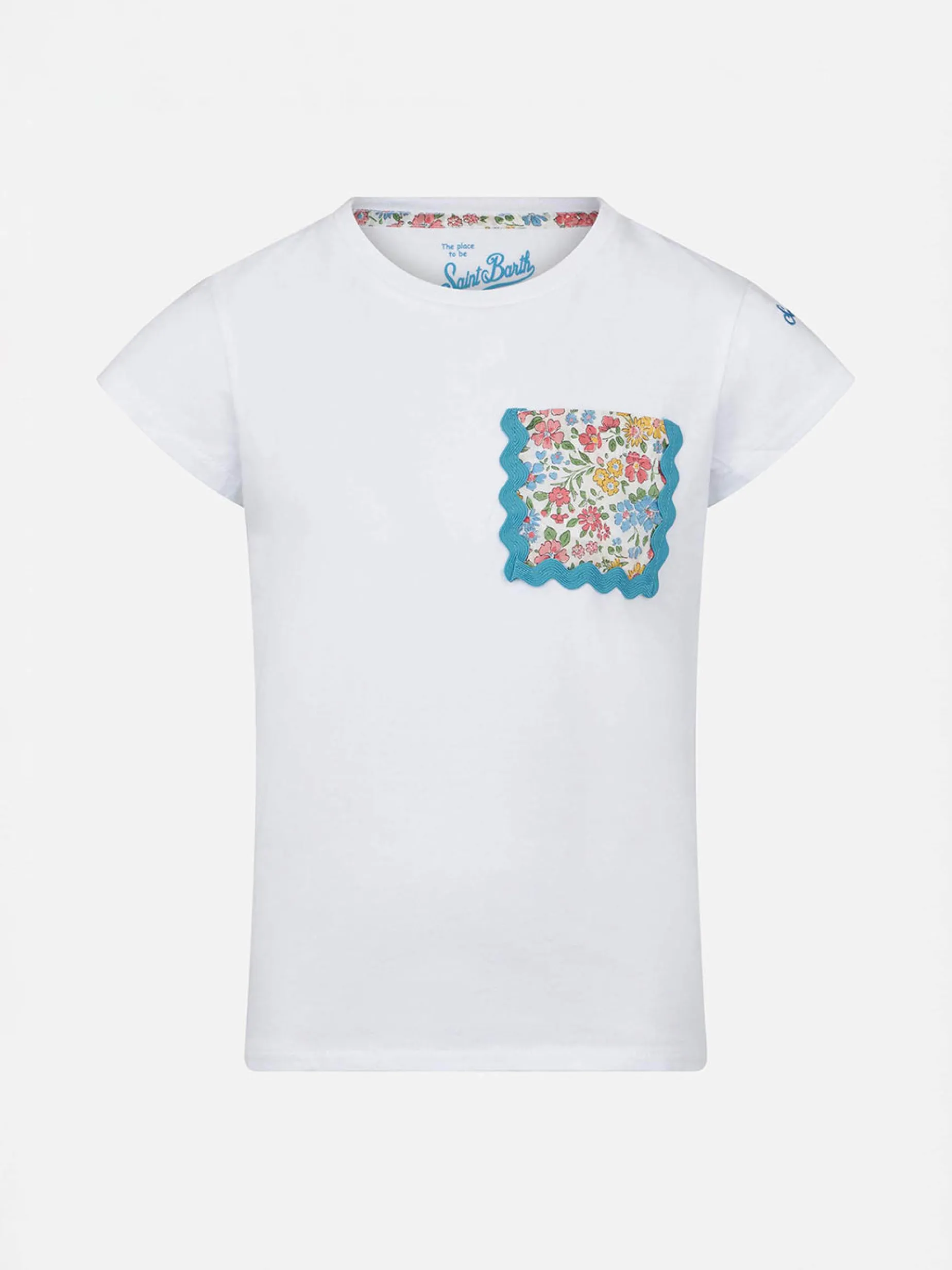 Baumwoll-T-Shirt für Mädchen mit Tasche