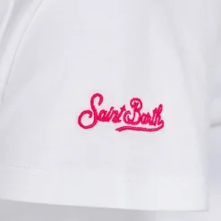 Baumwoll-T-Shirt für Mädchen mit Saint-Barth-Aufdruck