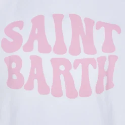 Baumwoll-T-Shirt für Mädchen mit groovigem St. Barth-Print