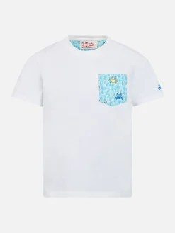 Baumwoll-T-Shirt Kea für Jungen mit bedruckter Tasche