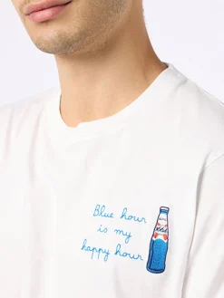Baumwoll-T-Shirt mit Blanc 1664-Aufdruck und Stickerei | Blanc 1664 Special Edition
