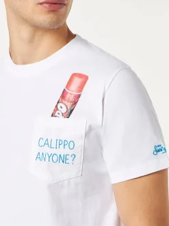 Baumwoll-T-Shirt mit Calippo. Jemand? Stickerei | Algida® Sonderedition