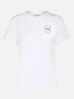 Baumwoll-T-Shirt mit „Forte dei Drammi“-Stickerei | INSULTI LUMINOSI SONDEREDITION