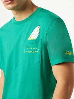 Baumwoll-T-Shirt mit Ti va un Lemonissimo? Stickerei | ALGIDA® SONDEREDITION