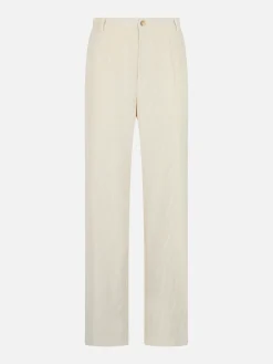 Beige Cordhose für Damen Rebella