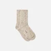 Beige Melange-Socken für Damen