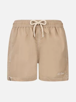 Beige mittellange Badeshorts für Jungen Patmos Jr
