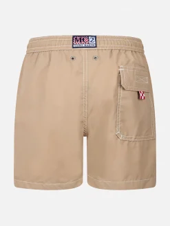 Beige mittellange Badeshorts für Jungen Patmos Jr