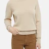 Beigefarbener Pullover aus Kaschmirmischung für Damen Moody