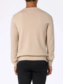 Beigefarbener Pullover aus Merinowolle von Man Regent