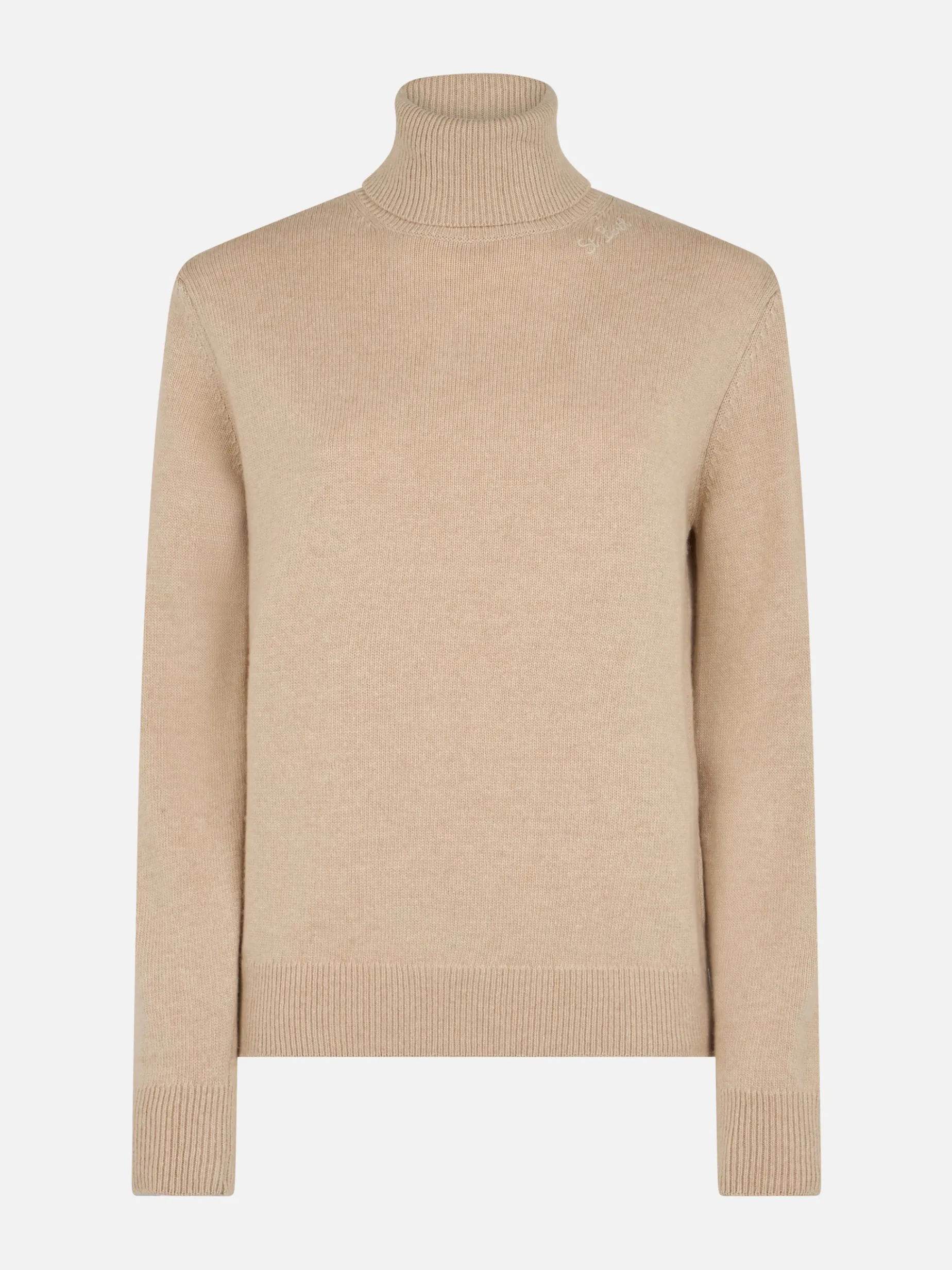 Beigefarbener Pullover aus Kaschmirmischung für Damen Moody