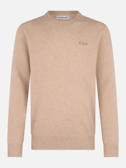 Beigefarbener Pullover aus Lambswool für Herren von Regent