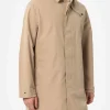 Beiger Trenchcoat Elbert aus Stretchgewebe mit Paspel