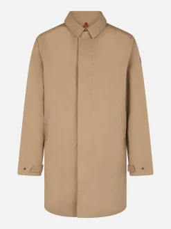 Beiger Trenchcoat Elbert aus Stretchgewebe mit Paspel