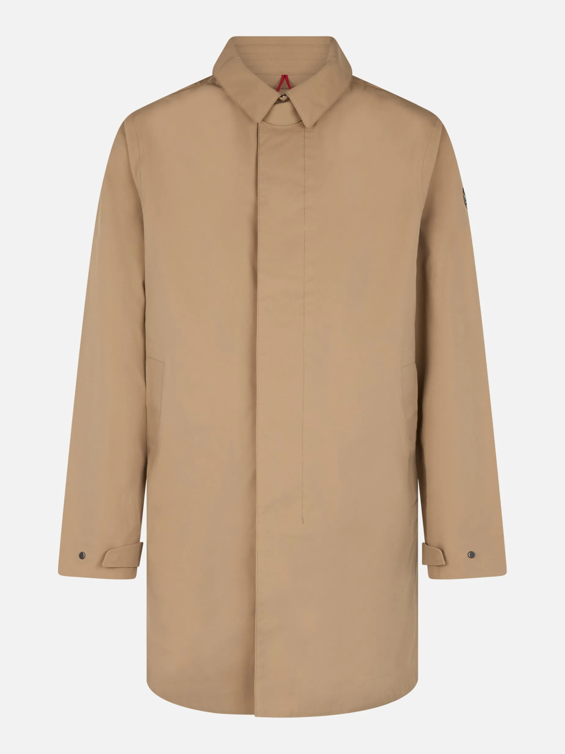 Beiger Trenchcoat Elbert aus Stretchgewebe mit Paspel