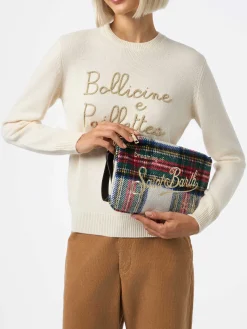 Beutel mit Schottenkaro „Parisienne“ und Kette