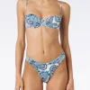 Bügel-Bralette-Bikini für Damen mit Paisley-Print