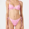 Bügel-Bralette-Bikini für Damen mit Paisley-Print