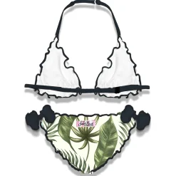 Bikini für Mädchen mit tropischem Print
