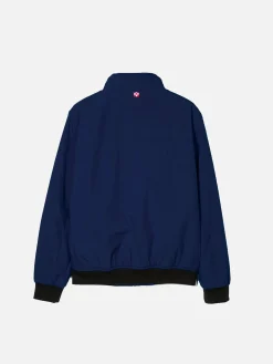 Blaue Bomberjacke für Jungen mit Fellfutter