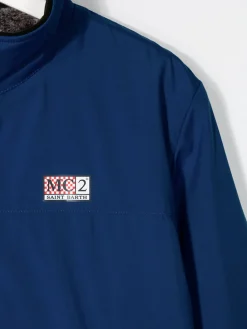 Blaue Bomberjacke für Jungen mit Fellfutter